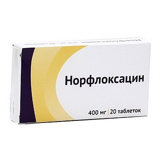 Норфлоксацин таб 400мг N20 (Озон)