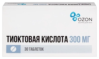 Тиоктовая кислота таб 300мг N30 (Озон)
