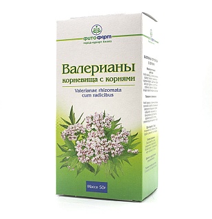 Валерианы корневища и корни 50г (Фитофарм)