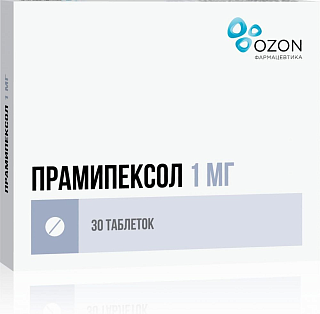 Прамипексол таб 1мг N30 (Озон)