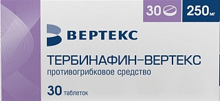 Тербинафин таб 250мг N30 (Вертекс)