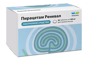 Пирацетам таб п/пл/о 400мг M60 (Обновление)