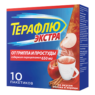 ТераФлю Экстра ябл/корица пак N10 (Глаксо)