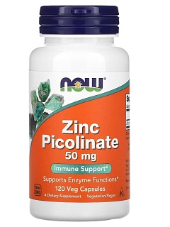 Нау Фудс Цинка пиколинат 50мг капс N120 (Нау Фудс)