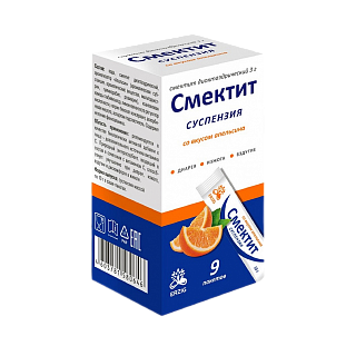 Смектит сусп апельсин 10г N9 (Фарм Фабрика)
