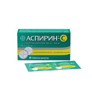 Аспирин-С таб шип 400мг N10 (Байер)