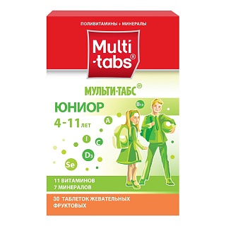 Мульти-табс Юниор фрукты N30 (Глаксо)