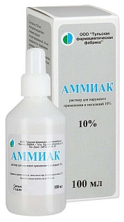 Аммиак р-р 10% 100мл (Тула фф)