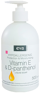 Ева Натура Крем-мыло жидкое д/рук с вит Е и Д-пантенолом 500мл (Белла)