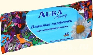Аура салфетки влаж интим гигиена N15 (Коттон Клаб)