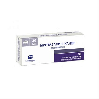 Миртазапин таб п/пл/о 30мг N30 (Канонфарма)