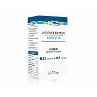 Ипратерол-натив р-р д/ингал 0,25мг/мл+0,5мг/мл 20мл (Натива)