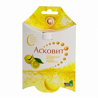 Асковит таб шип лимон 1000мг N10 (Бауш)