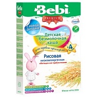 Беби каша б/мол рис 250г (Колинска)