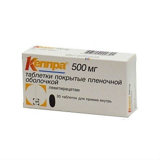 Кеппра таб п/пл/о 500мг N30 (ЮСБ)