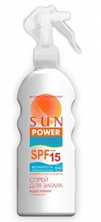 SunPower спрей д/загара Spf15 200мл(Мишель (РФ))